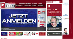Desktop Screenshot of antenne-kh.de