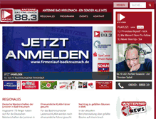 Tablet Screenshot of antenne-kh.de